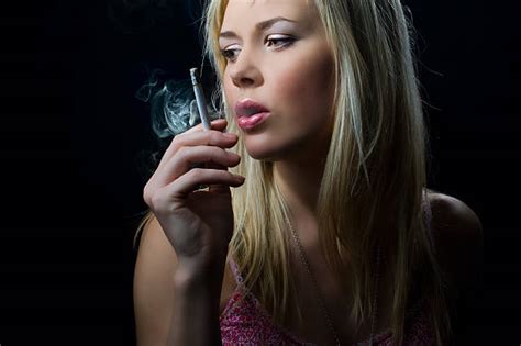 Beautiful Women Smoking Cigarettes Stock Photos Pictures