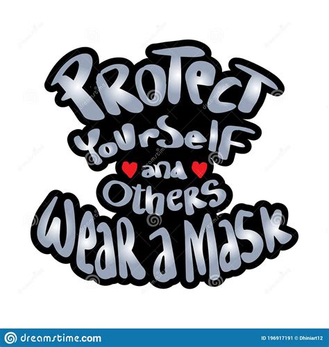 Protect Yourself And Others Wear A Mask Stock Vector Illustration
