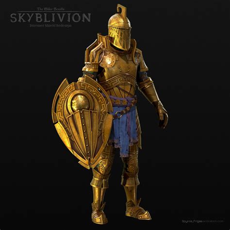 Artstation Dwemer Armor Set Spyros Frigas Dwarven Armor Elder
