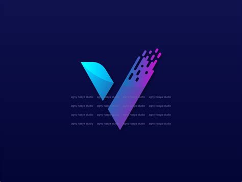 Letter V Logo Technology Logo By Agnyhasyastudio On Dribbble