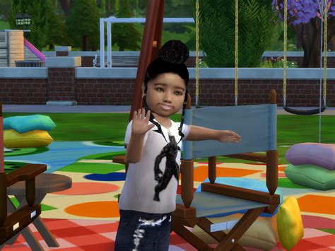 Bantu Buns With Side Braids Toddler By Drteekaycee At Tsr Sims 4 Updates