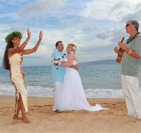 Love And Romance Through Song And Hula Dance At A Maui Beach Wedding