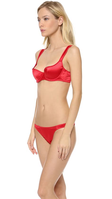 L Agent By Agent Provocateur Danita Demi Bra Red In Red Lyst