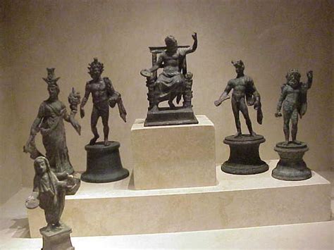 Roman Household Shrine Lares Figures Lares In Roman Re Flickr