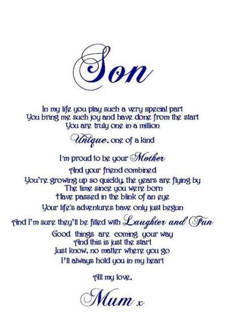 Birthday Happy Son From Mother 16 Ideas Son Quotes From Mom Son