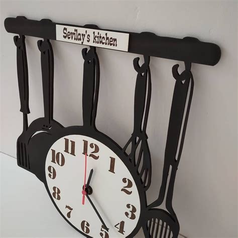 Custom Designed Kitchen Wall Clock Etsy