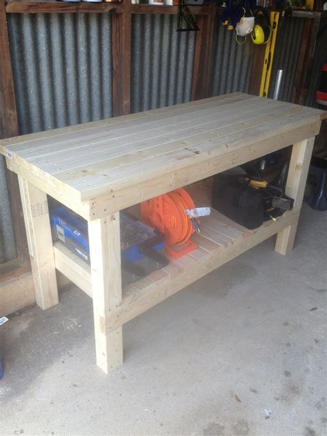 This Is The Workbench I Made From A Plan On The Ana White Website
