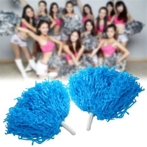 buy 8 colors 2pcs cheerleader pom poms squad cheer sports party dance useful accessories at