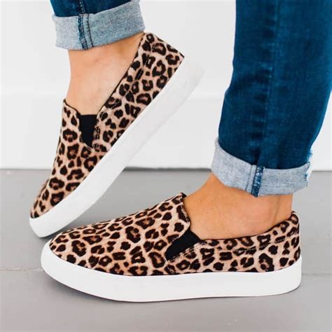 memory foam insole sneakers 849350810956146852 leopard print slip on sneakers cheetah print