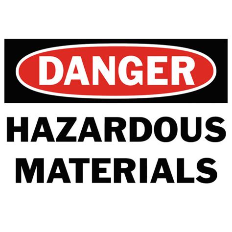 Danger Hazardous Materials Safety Sign