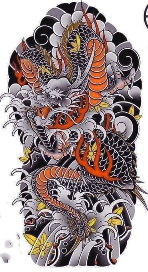 Japanese Dragon Tattoo Color Meaning Dragon Tattoo Ja