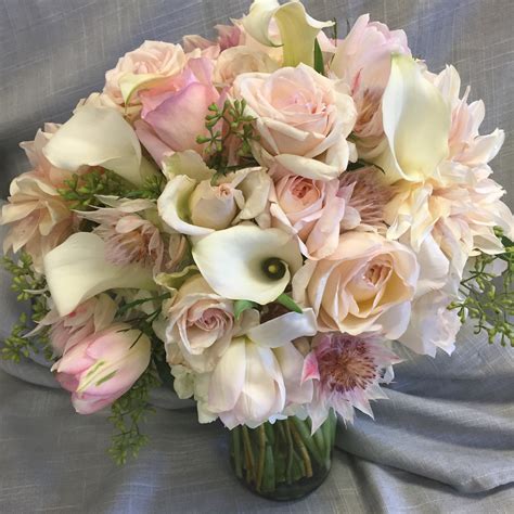 Soft Pastel Wedding Bouquet In Concord Ca Full Bloom