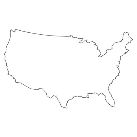 Vector Outline Of The United States Derbyann