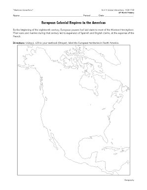 Fillable Online Ap World European Colonial Empires In The Americas