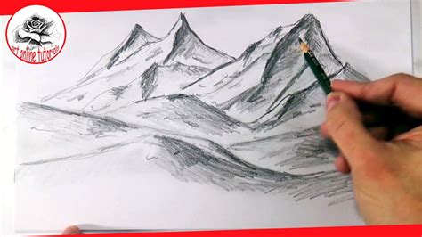 How To Draw Realistic Mountains With Pencil Step By Step And Easy