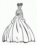 Coloring Dress Popular sketch template