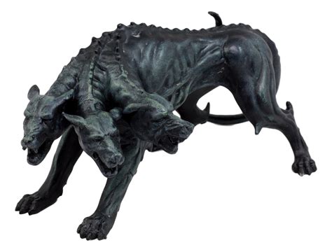 Ebros Faux Stone Greek Guardian Hydra Dogs Of Hades Cerberus Statue 7