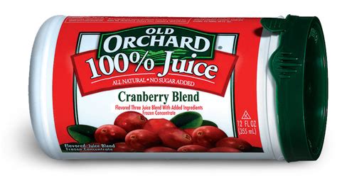 Frozen Cranberry Blend 100 Juice Old Orchard Brands