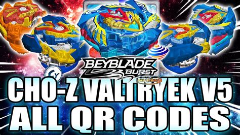 Cho Z Valtryek V Qr Code Todos Valtryeks Beyblade Burst Pro Series