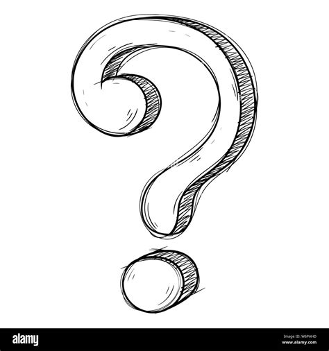 Question Mark Grunge Style Hand Drawn Doodle Stock Vector Image And Art Alamy