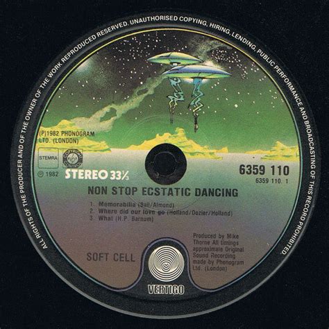 Soft Cell ‎ Non Stop Ecstatic Dancing Recordpusher