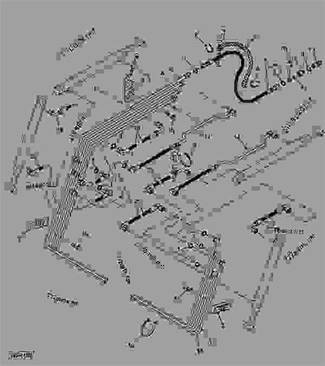 Hydraulic Hoses And Oil Tubes 008802 D14 Loader John Deere 420