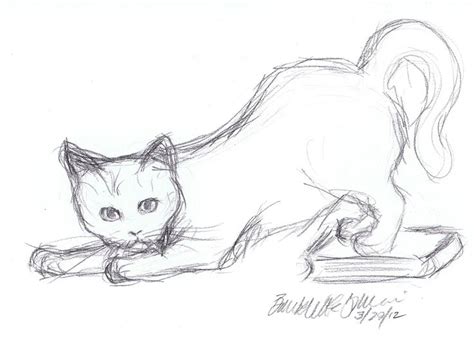 Daily Sketch Mewsette Is Sneaky Cat Sketch Cat Collage Animal Doodles