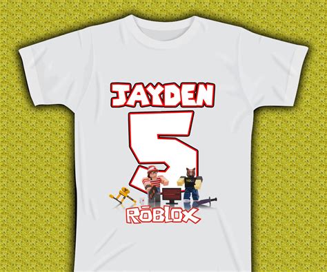 Roblox Iron On Transfer Design Roblox Digital Images Etsy