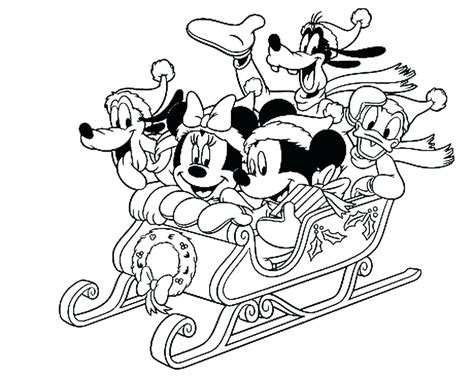 Mickey Mouse Christmas Coloring Pages - Best Coloring Pages For Kids