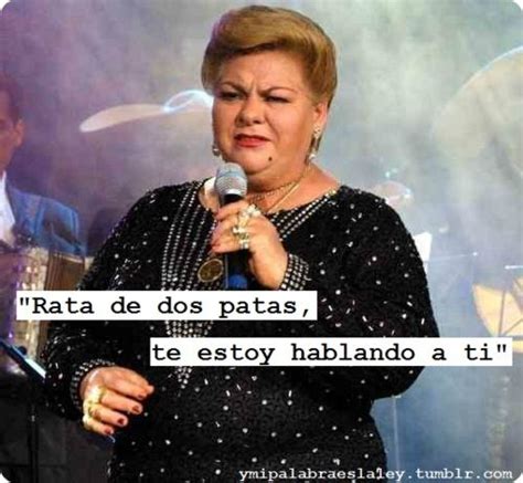 Mexican Singer Paquita La Del Barrio Two Legs Rat Im Talking To You