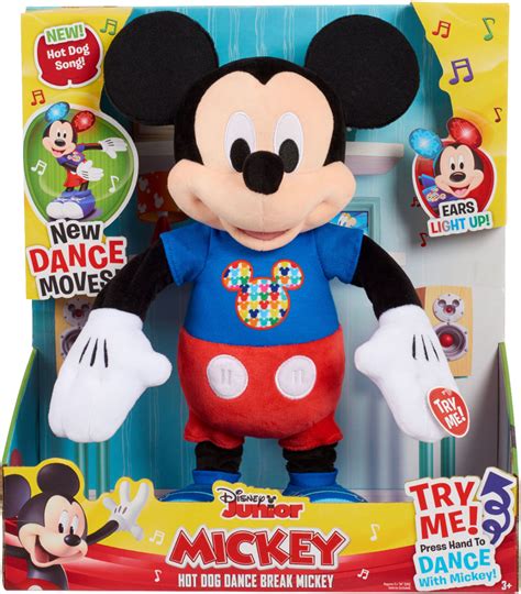 Disney Mickey Mouse Clubhouse Hot Dog Dance Break Mickey Plush Toy