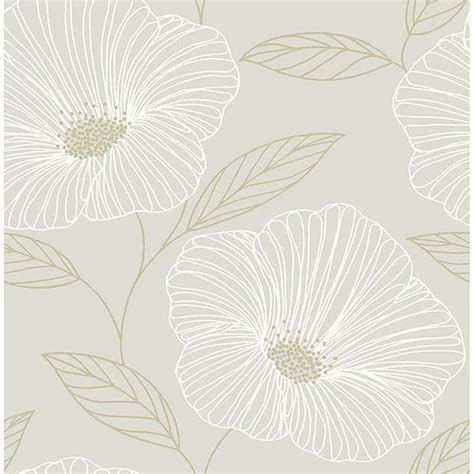 2764 24320 Mythic Floral Wallpaper — Jojo Design Studio Grey Floral