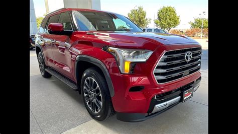 2023 Toyota Sequoia Limited In Supersonic Red Walk Around Whats New
