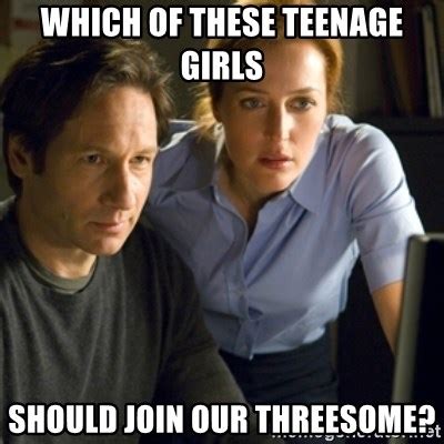 Which Of These Teenage Girls Should Join Our Threesome Mike Mulder Conspiracy Theory S