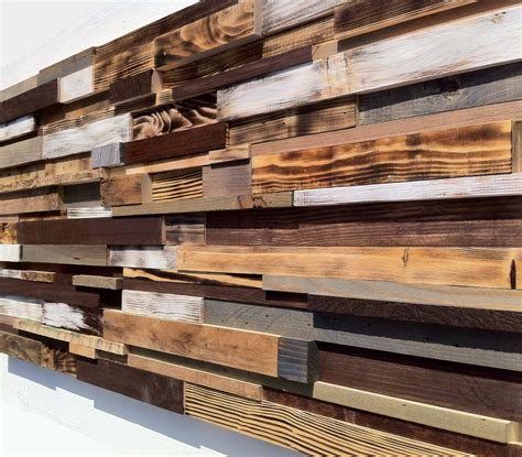 Large Wood Art *FREE SHIPPING* Reclaimed Wood Wall Art, Rustic Wall Art