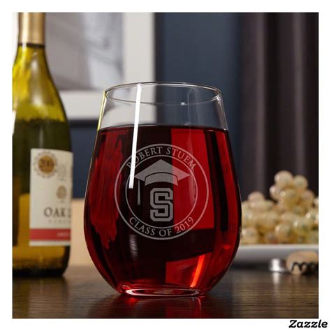 Graduation Engraved Giant Xl Stemless Wine Glass Wine Glass Personalized Wine Glass Giant