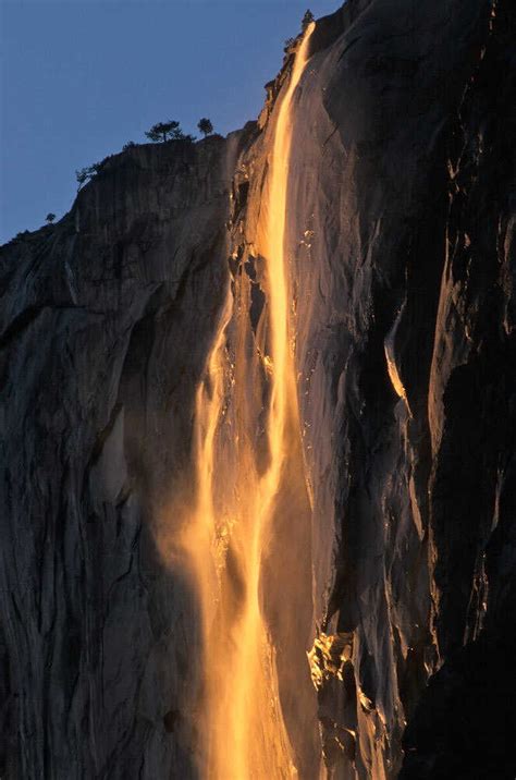 from waterfall to lavafall yosemite s fleeting phenomenon the picture show npr