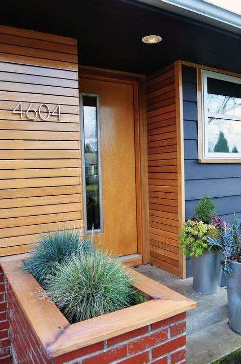 24 Ideas For Front Door Porch Mid Century Window Trim Exterior House