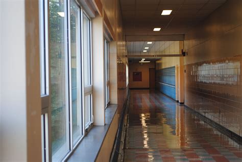 School Hallway School Hallways Windows Hallway