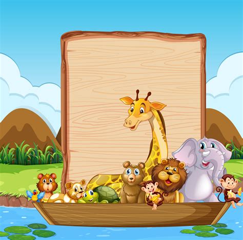 Wenn es um basteln mit papier geht. Vorlage mit Tieren auf dem Boot - Download Kostenlos ...