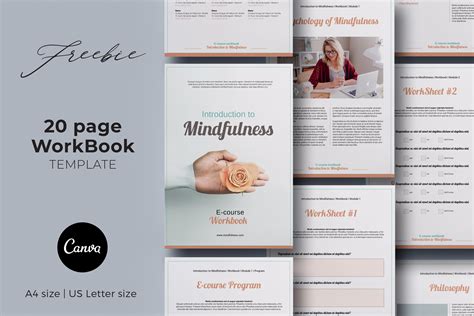 Workbook Template Canva 20 Pages Magazine Templates Creative Market