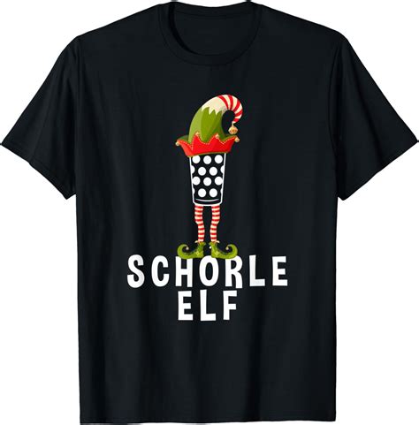 Schorle Elf Partnerlook Familien Outfit Pfälzer Weihnachten T Shirt Amazon de Fashion
