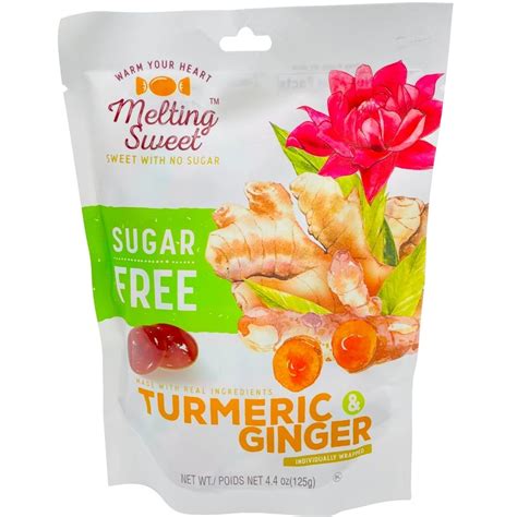 Melting Sweet Sugar Free Turmeric And Ginger 125g Candy Funhouse