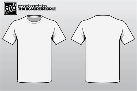 Blank T Shirt Template For Photoshop Free Download