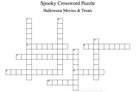 Printable solution addition and subtraction crossword. Spooky Crossword Puzzle: Halloween Movies & Treats - The Oarsman