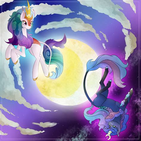 Princess Celestia And Princess Luna Drawn By Casualcolt And Lioru 92