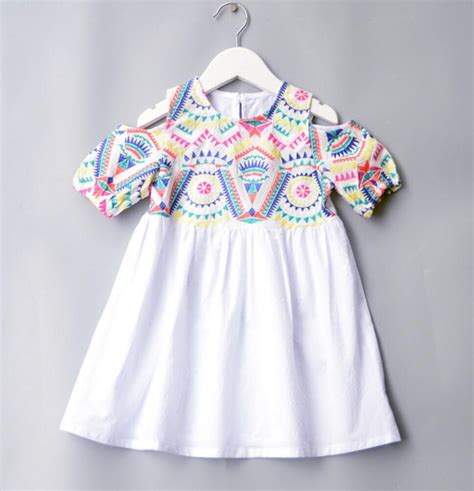 6pcslot Baby Girls Dress Kids Children Clothing Embroidery Short