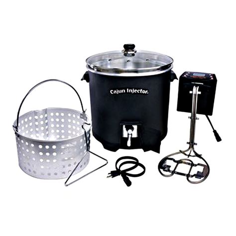 Shop Cajun Injector 30 Quart Electric Turkey Fryer With Timer At