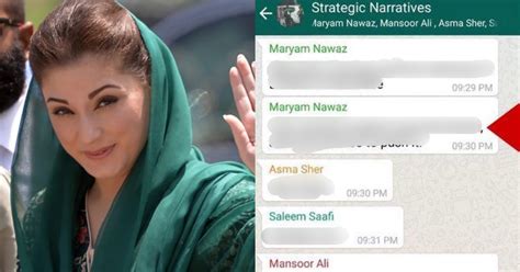 This Leaked Screenshot Of Maryam Nawazs Conversation With Journalists