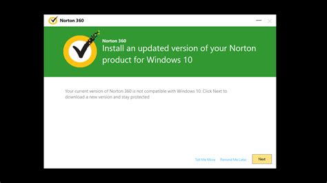 Install An Updated Version Of Your Norton Product For Windows 10